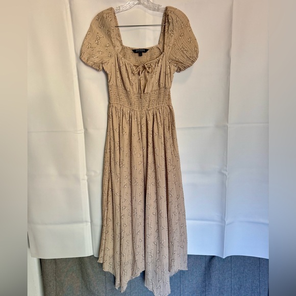 Disturbia Tabitha Gothic Grunge Punk Fairy Whimsigoth Floral Chiffon Ruched Sz 4 - Picture 4 of 8